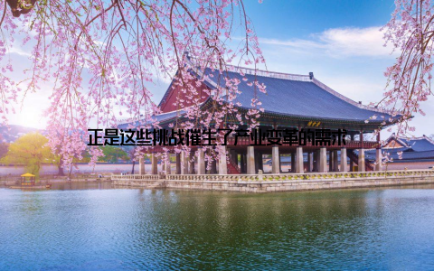 正是这些挑战催生了产业变革的需求