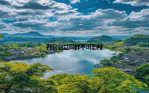 社会效益同样不可忽视