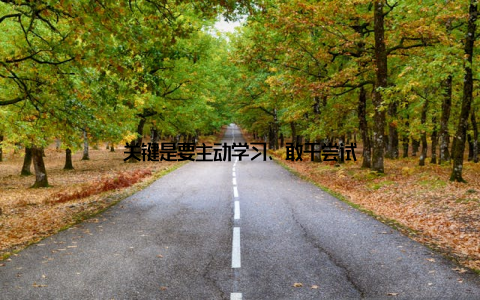 关键是要主动学习、敢于尝试