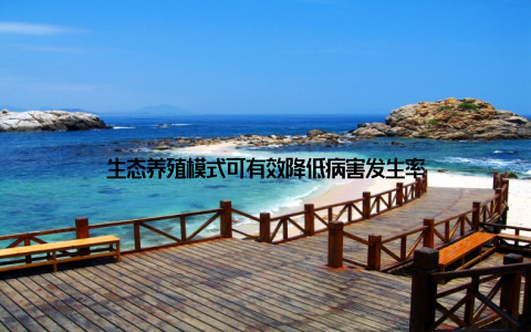 生态养殖模式可有效降低病害发生率