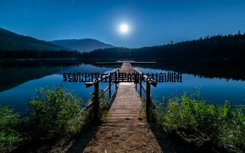 转机出现在县里的扶贫培训班