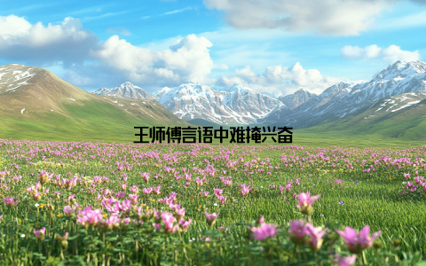 王师傅言语中难掩兴奋