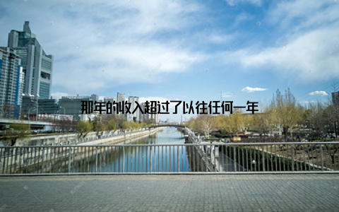 那年的收入超过了以往任何一年