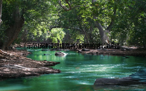 示范场建设是提高养殖效益的有效途径