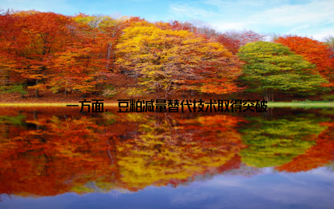 一方面, 豆粕减量替代技术取得突破